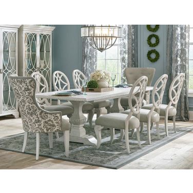 Jasper County Tillman Dining Room Set In Dogwood