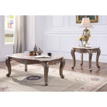 Jayceon Occasional Table Set In Marble