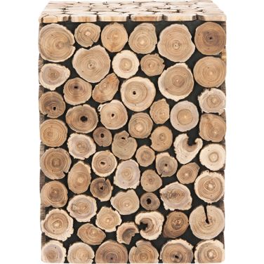 Jefferson Medium Oak and Black Stool