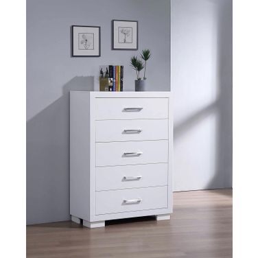 Jessica 5-drawer Chest White