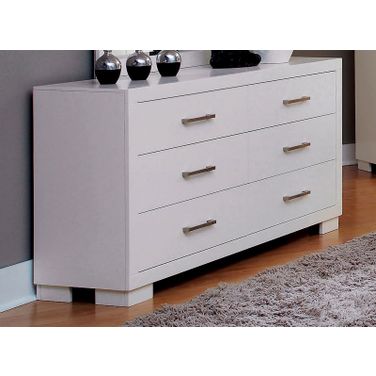 Jessica 6-drawer Dresser White by Coaster | 1StopBedrooms