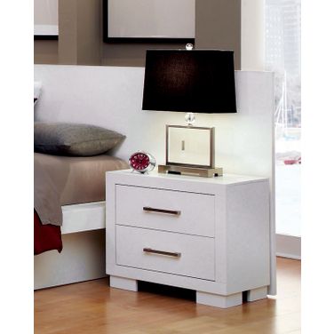 Jessica 2-drawer Nightstand White