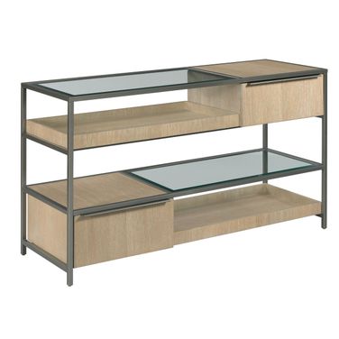Jive Rectangular Sofa Table In Suede