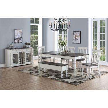 Joanna Two Tone 6 Piece Dining Set