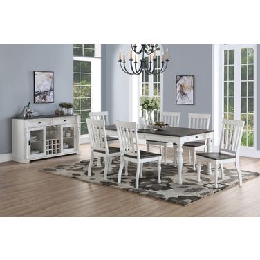 Joanna Two Tone 7 Piece Dining Set by Steve Silver | 1StopBedrooms