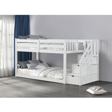 Jojo Twin Bunk Bed In White