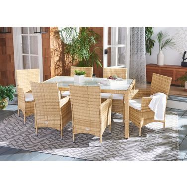 Jolin 7 Piece Dining Set In White