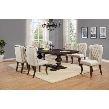 Juanita Dining Room Set In Cappuccino