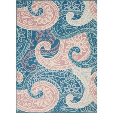 Jubilant Blue 4' x 6' Area Rug