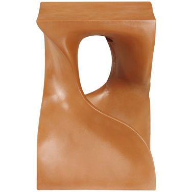 Jula Concrete End Table In Terracotta
