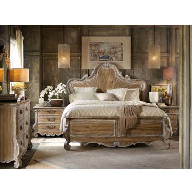 Chatelet Light Wood Panel Bedroom Set