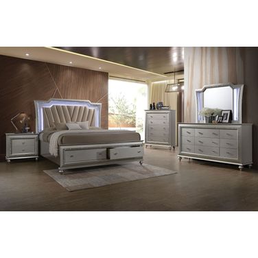 Kaitlyn Youth Storage Bedroom Set (Champagne)