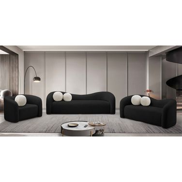 Kali Living Room Set In Black
