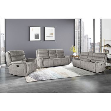 Kamari Manual Living Room Set In Gray