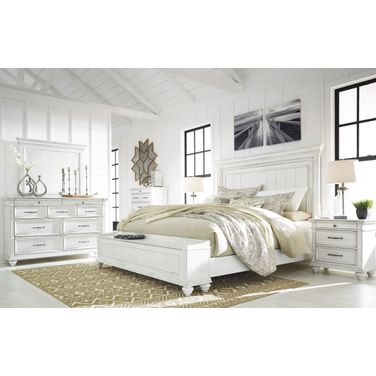 Kanwyn Bedroom Set In White Wash
