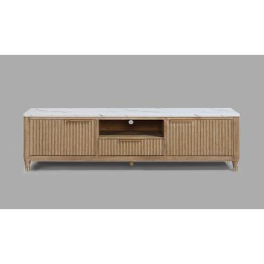 Kara TV Stand In Cerused Natural