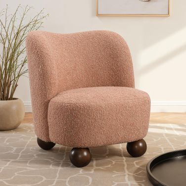 Karey Accent Chair In Pink