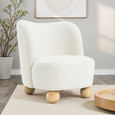 Karey Accent Chair In White