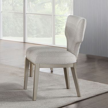 Kasa Side Chair Set of 2 In Linen and Champagne