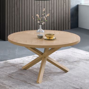 Kasem Round Dining Table In Natural