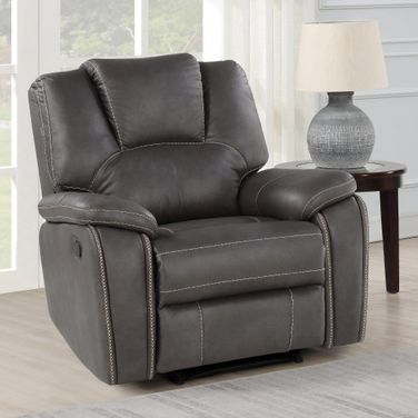 Katrine Charcoal Manual Recliner