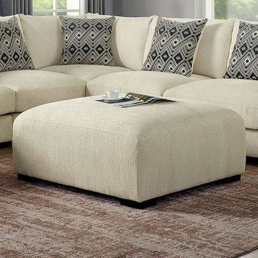 Kaylee Ottoman In Beige