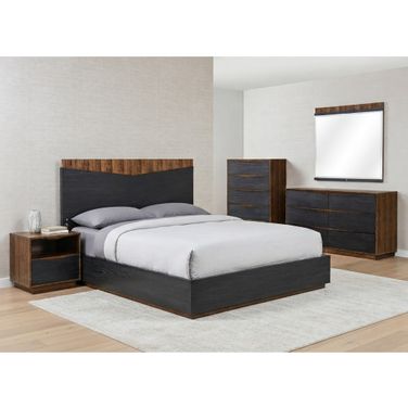 Kayner Bedroom Set In Charcoal