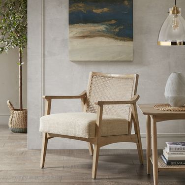 Kelly Accent Chair In Light Brown