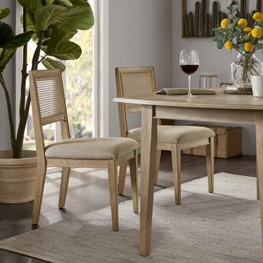 Kelly Dining Side Chair Set Of 2 In Light Brown