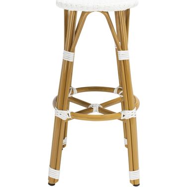 Kelsey Indoor-Outdoor Bar Stool in White