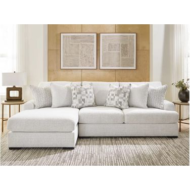 Kendrie 2-Piece Sectional Sofa LAF Chaise In Chalk