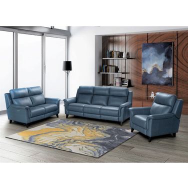 Kester Masen Bluegray Power Reclining Living Room Set with Power Headrest