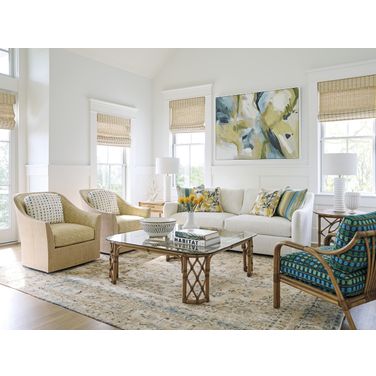 Key Biscayne Square Occasional Table Set In Sunwashed