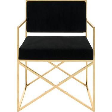 Kian Chair In Black and Gold