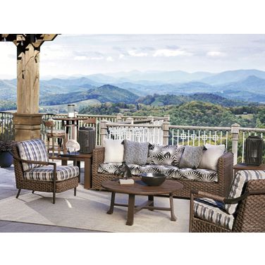 Kilimanjaro Outdoor Conversation Set In Black and Brown