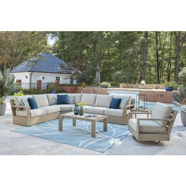 Kimpton Isle Outdoor Occasional Table Set In Brown