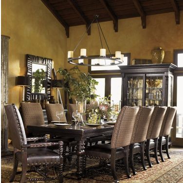 Kingstown Rich Tamarind Pembroke Extendable Rectangular Dining Room Set