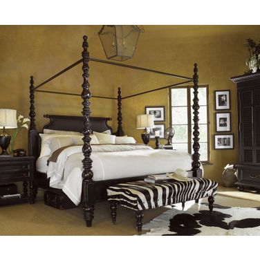 Kingstown Rich Tamarind Sovereign Canopy Poster Bedroom Set