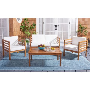 Kinnell 4 Piece Outdoor Living Set in Beige
