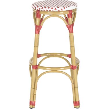 Kipnuk Red and White Indoor/Outdoor Stool
