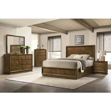 Kirkham Eastern king Bed In Walnut