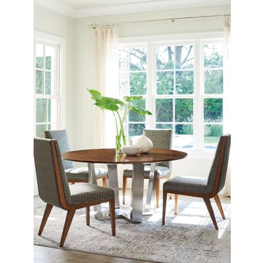Kitano Rich Nikka Hazelnut Mandara Round Dining Room Set