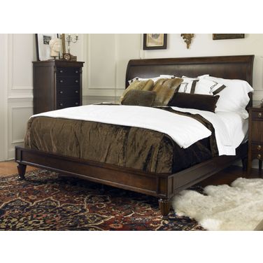 Knightsbridge Platform Bedroom Set In Cognac
