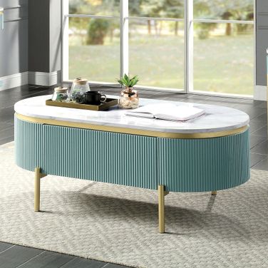 Koblenz Coffee Table In Light Teal