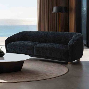 Kolvere Sofa Chenille In Black