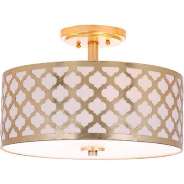 Kora Quatrefoil 3-Light Gold Flush Mount