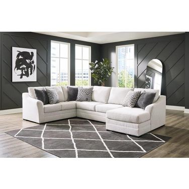 Koralynn 3-Piece RAF Sectional with Chaise In Stone
