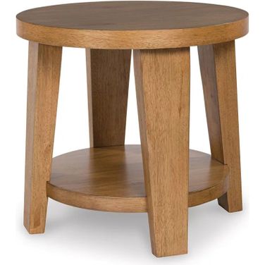 Kristiland End Table In Light Brown