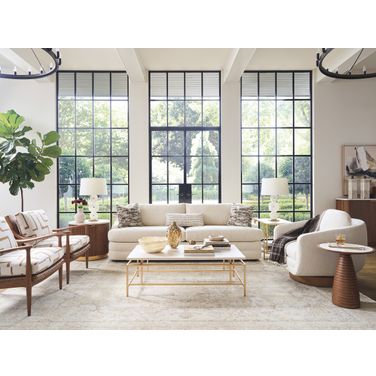 La Costa Pinnacle Rectangular Occasional Table Set In Gold