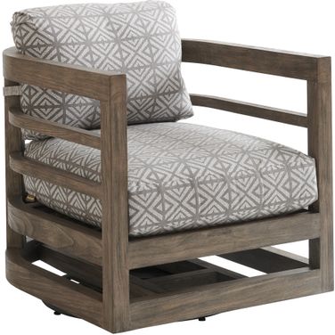 La Jolla Occasional Swivel Chair In Taupe